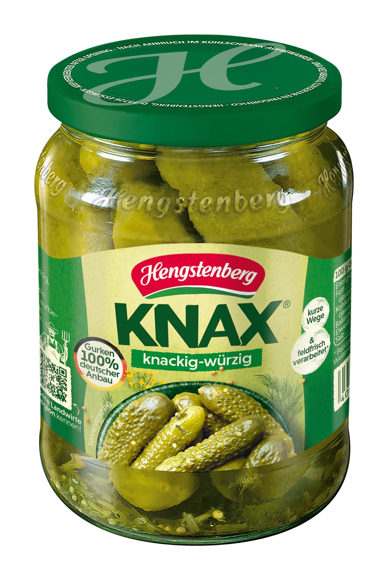 Hengstenberg Knax Gewürzgurken knackig-würzig 670g