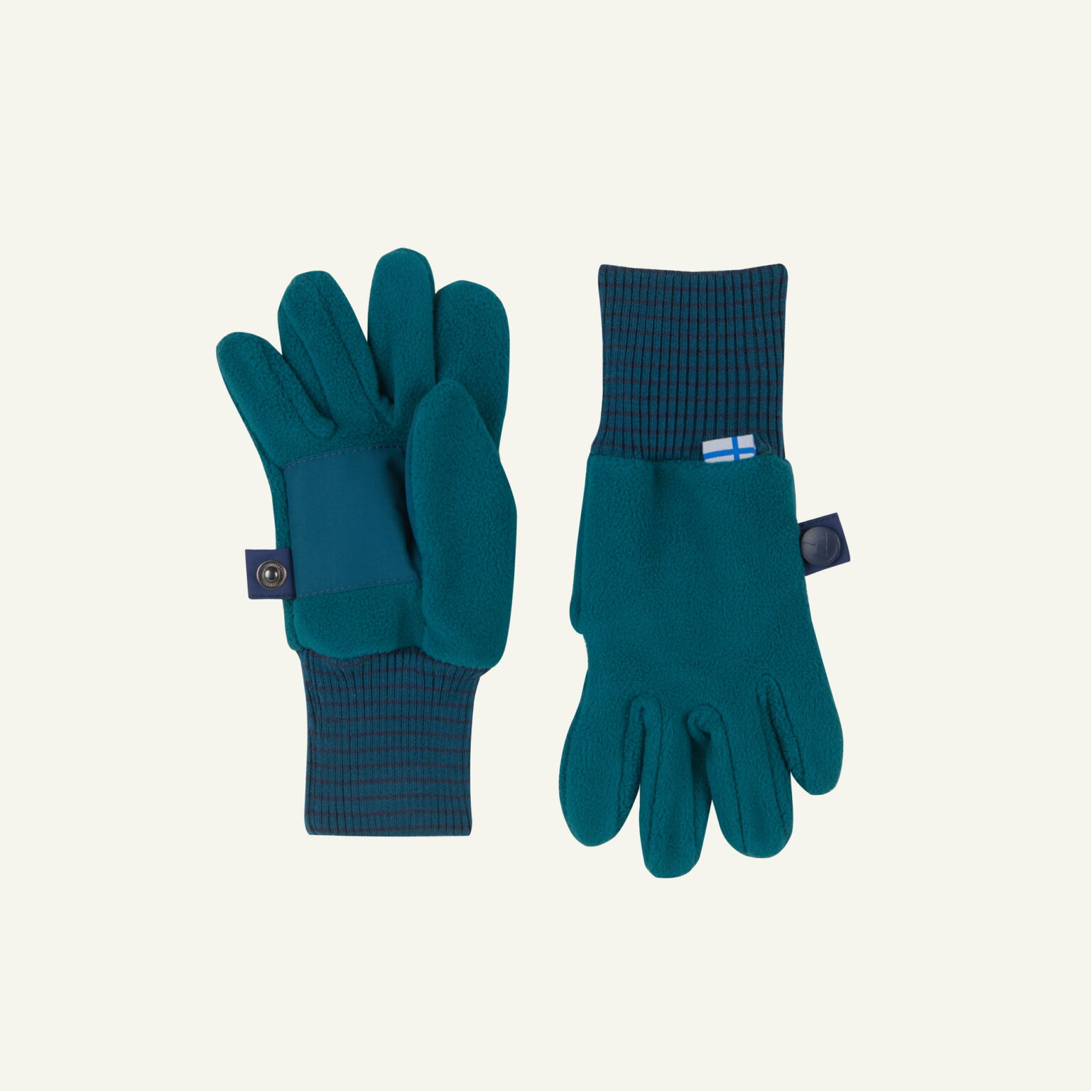 SORMIKAS Fleece Fingerlinge mit wasserfestem Besatz an der Innenseite deep teal/navy von Finkid