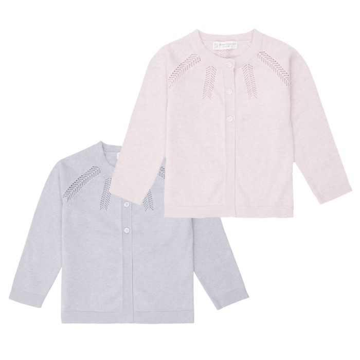 Alma Strickjacke rose mit Lochmuster von Sense Organics – Bild 3