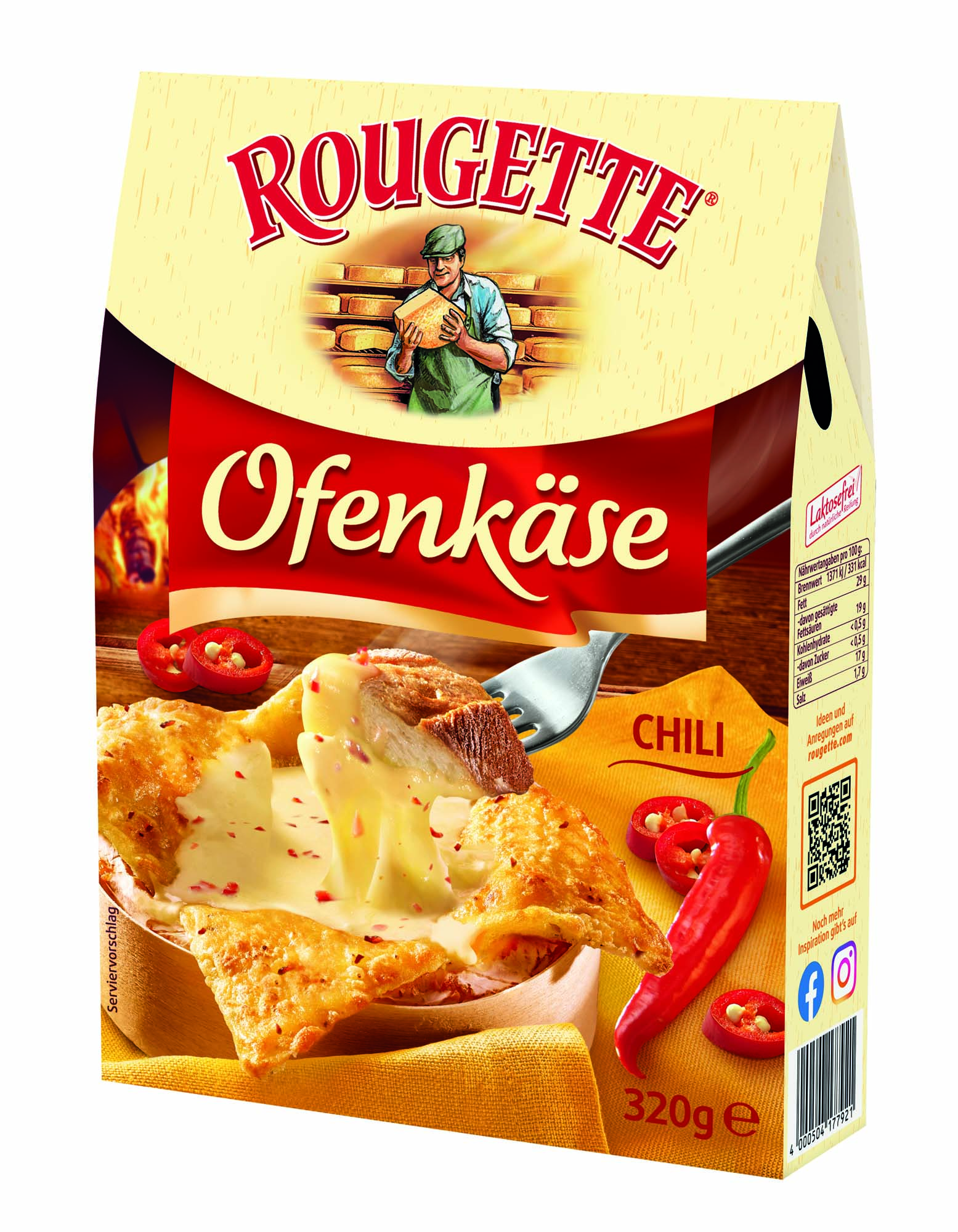 Rougette Ofenkäse Chili 58% 320g