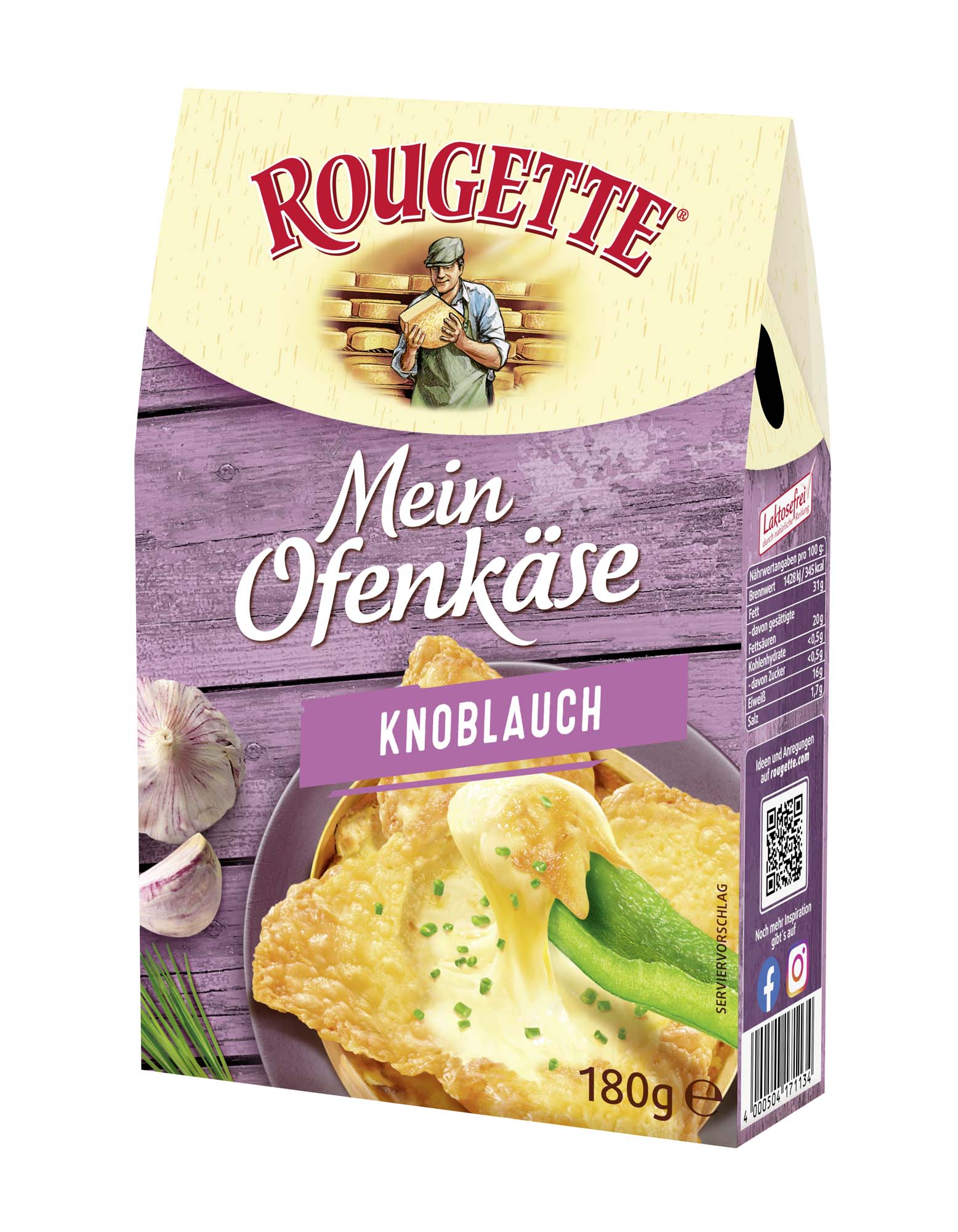 Rougette Ofenkäse Knoblauch 180g
