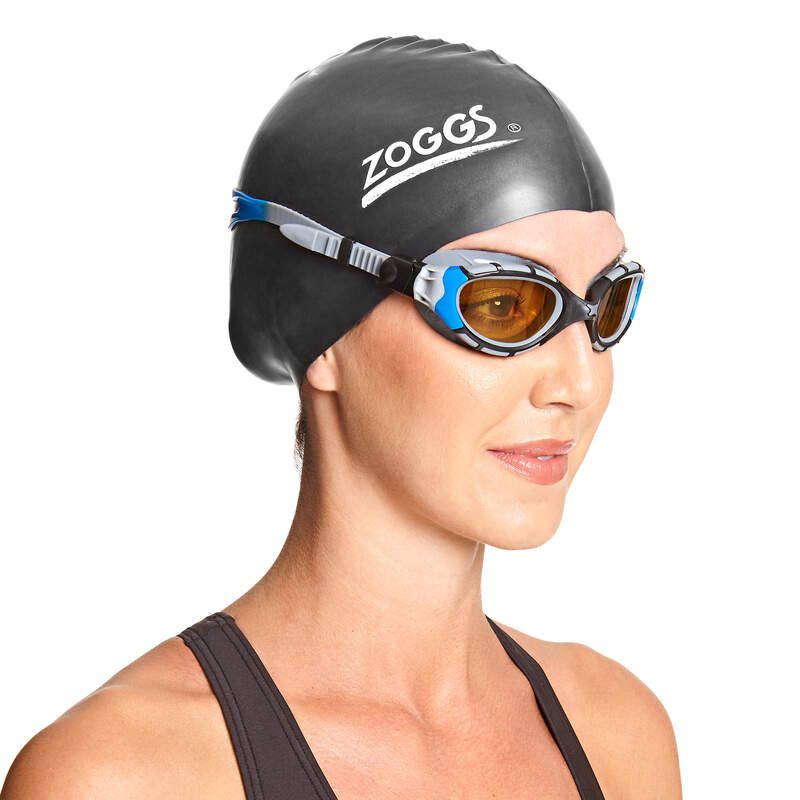 Zoggs PREDATOR FLEX POLARIZED ULTRA – Regular Profile Fit- Schwimmbrille – Silver/Blue/Polarized Copper – Bild 5