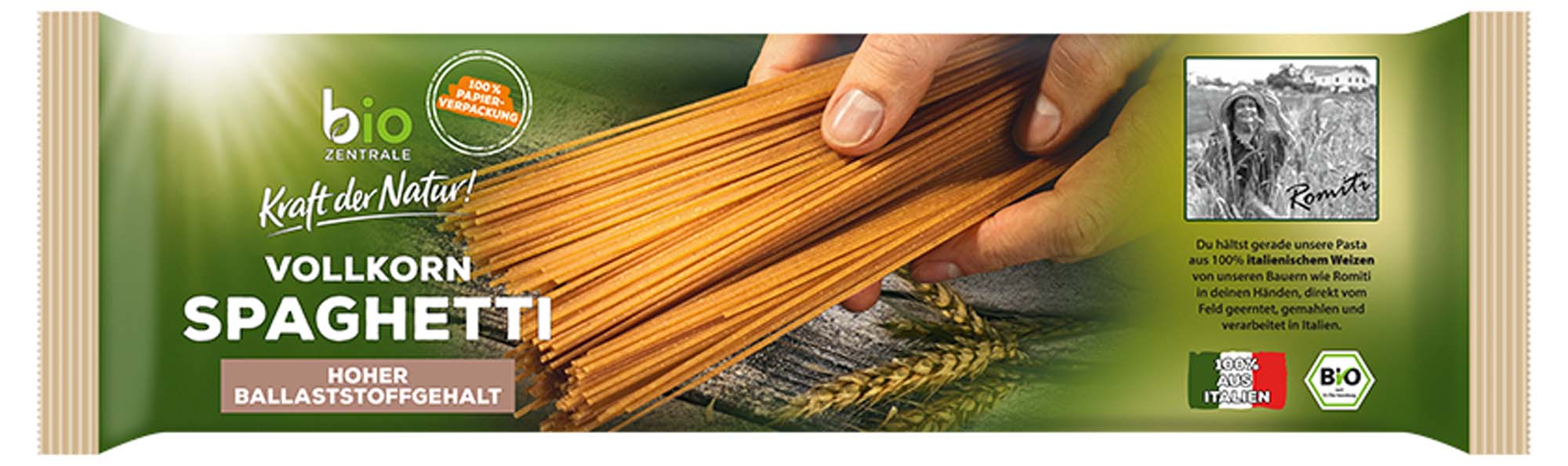 biozentrale Vollkorn Spaghetti 500g