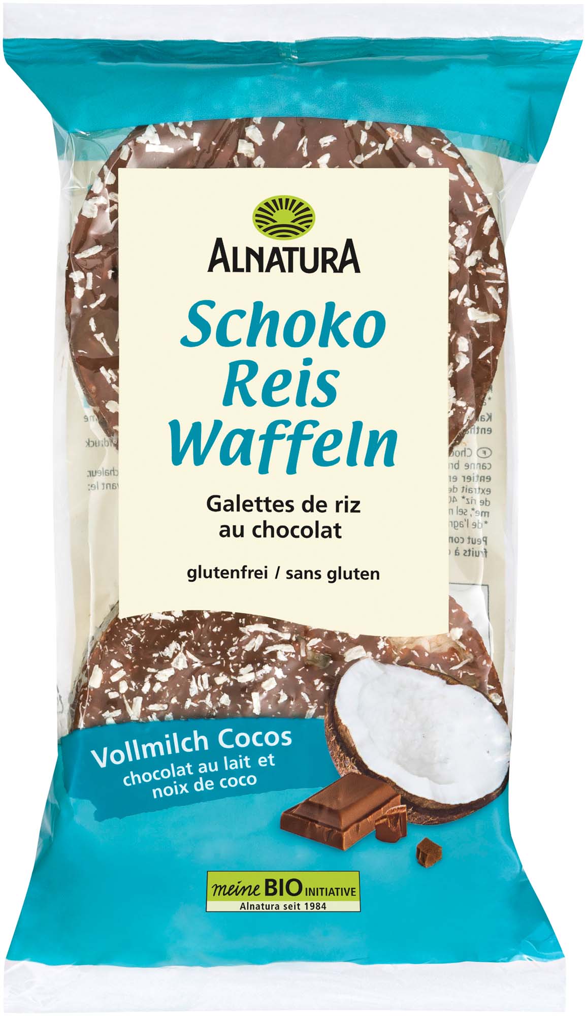 Alnatura Bio Schoko Reiswaffeln Vollmilch Cocos 100g