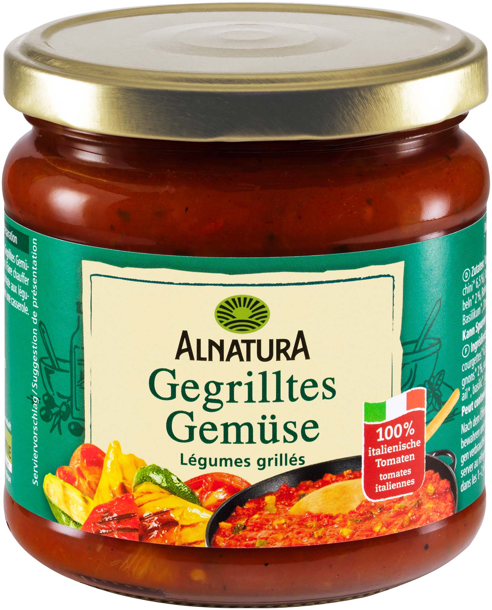 Alnatura Bio Tomaten Sauce gegrilltes Gemüse 350ml