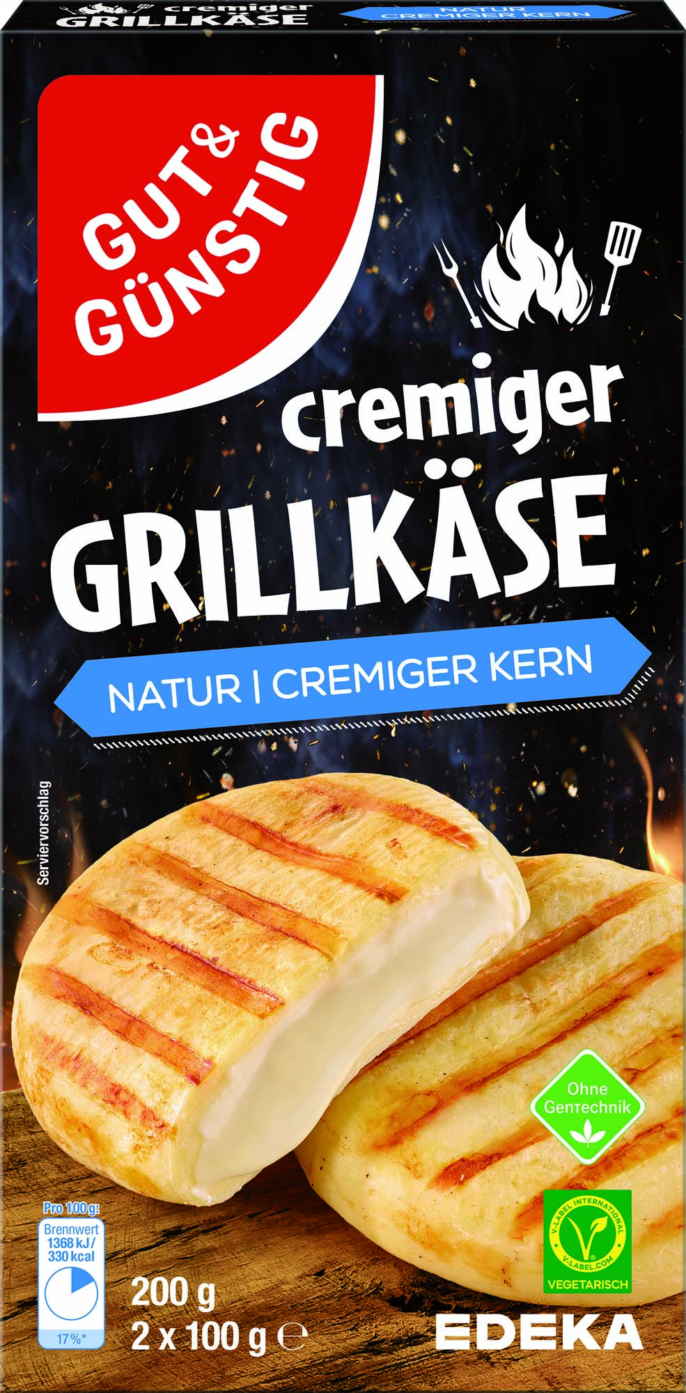 Gut & Günstig cremiger Grillkäse Natur 200g