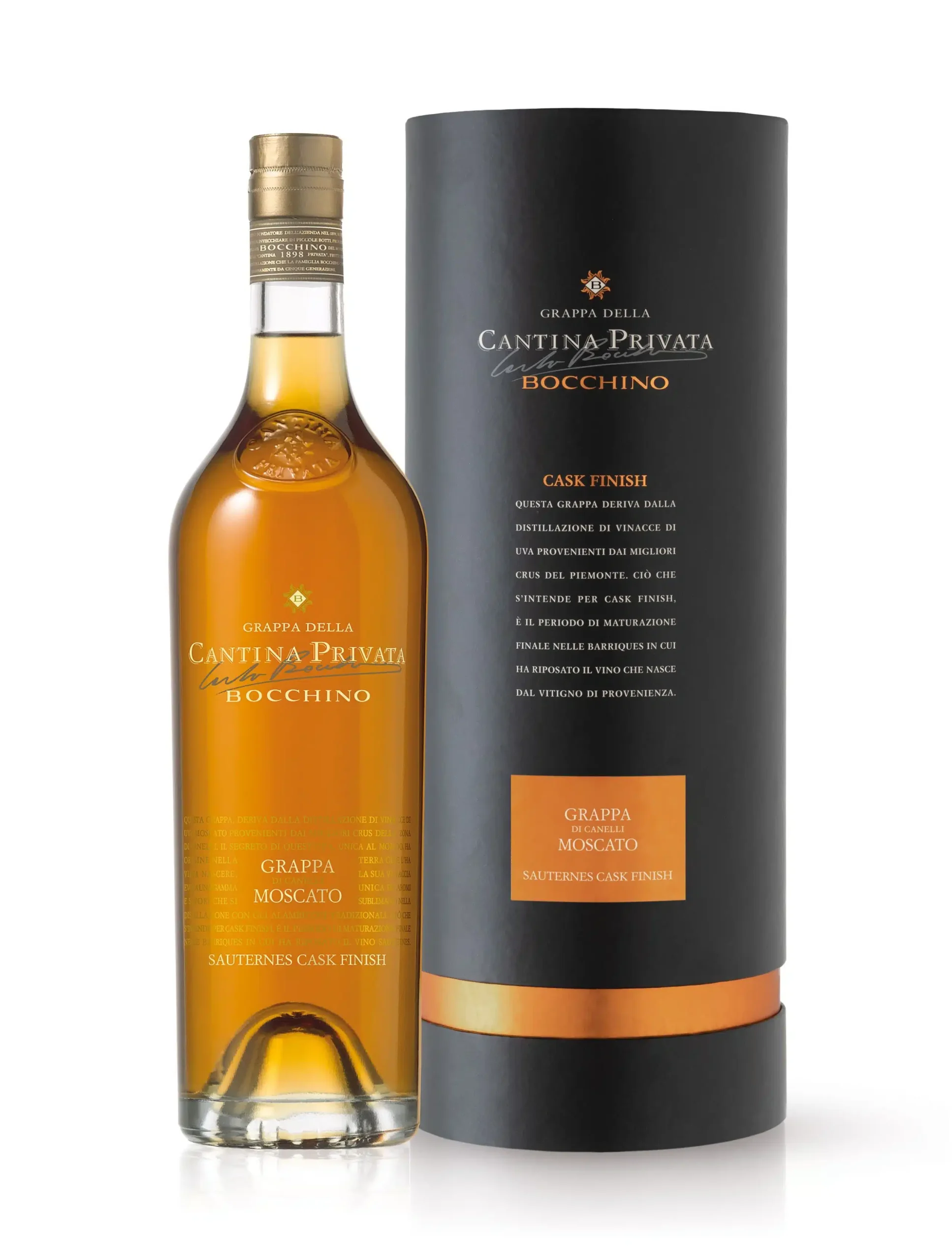 Grappa Carlo Bocchino Cantina Privata di Moscato 42% Vol. 70cl Italien