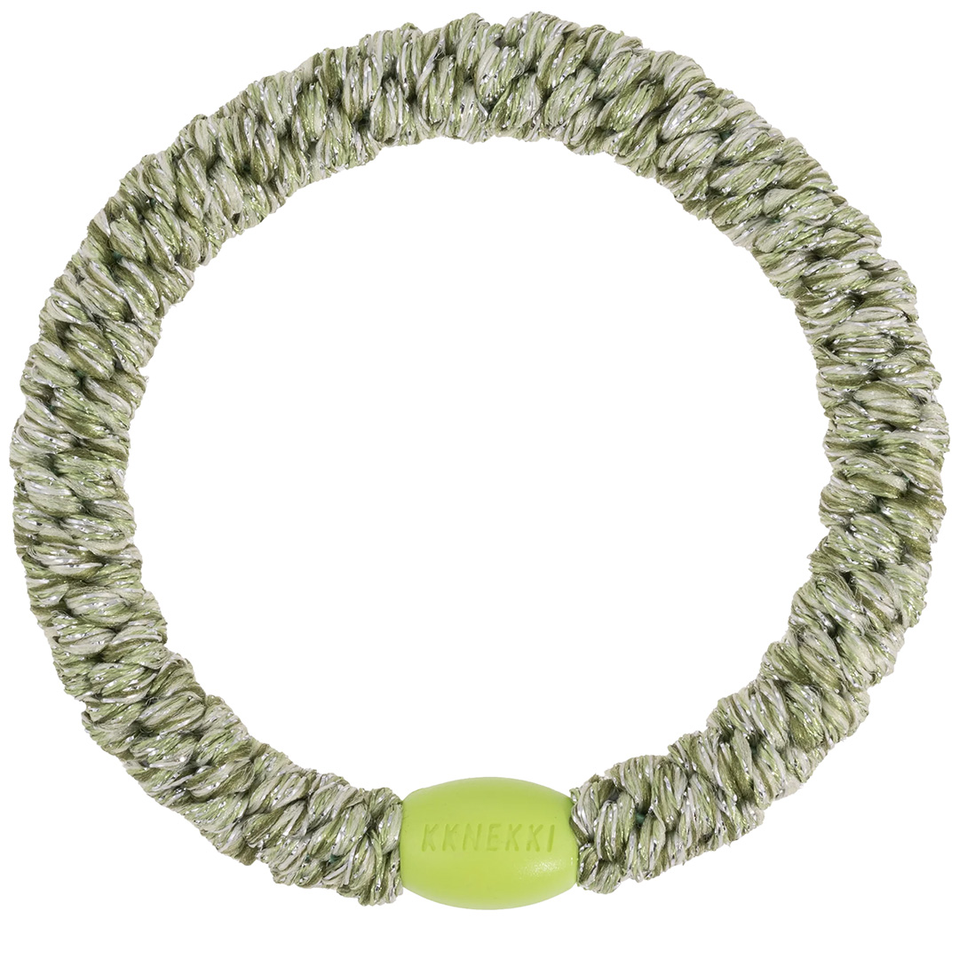 KKNEKKI Haargummi “Sparkling Green Glitter”