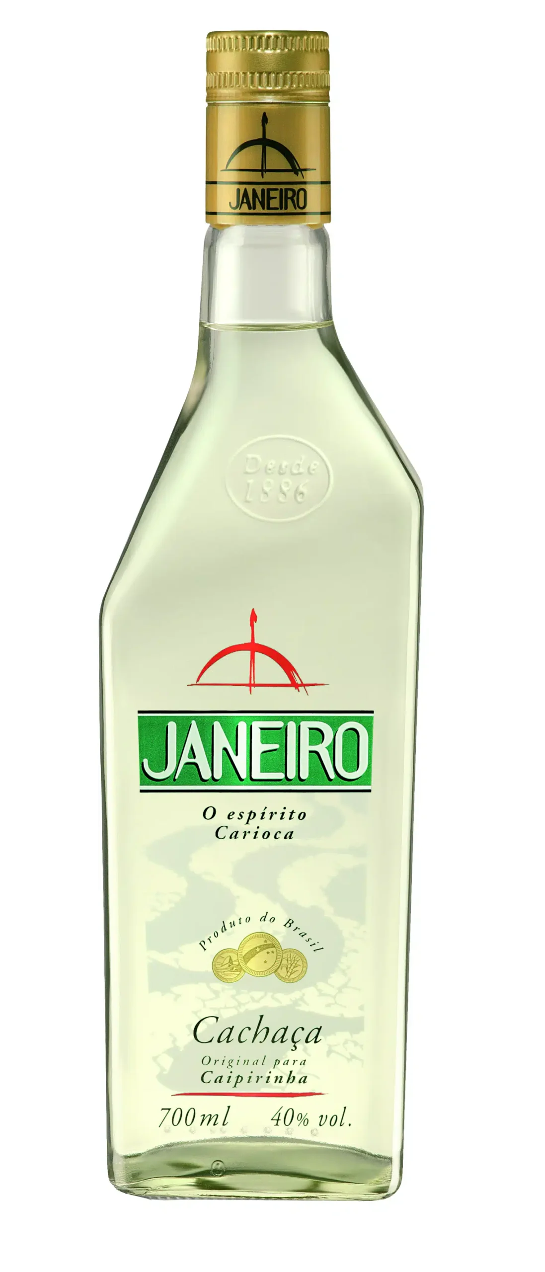 Cachaça Janeiro Zuckerrohrbranntwein 40% Vol. 70cl