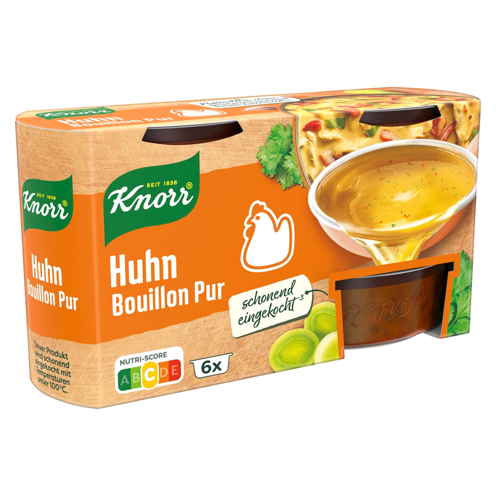Knorr Bouillon Pur Huhn 6x28g