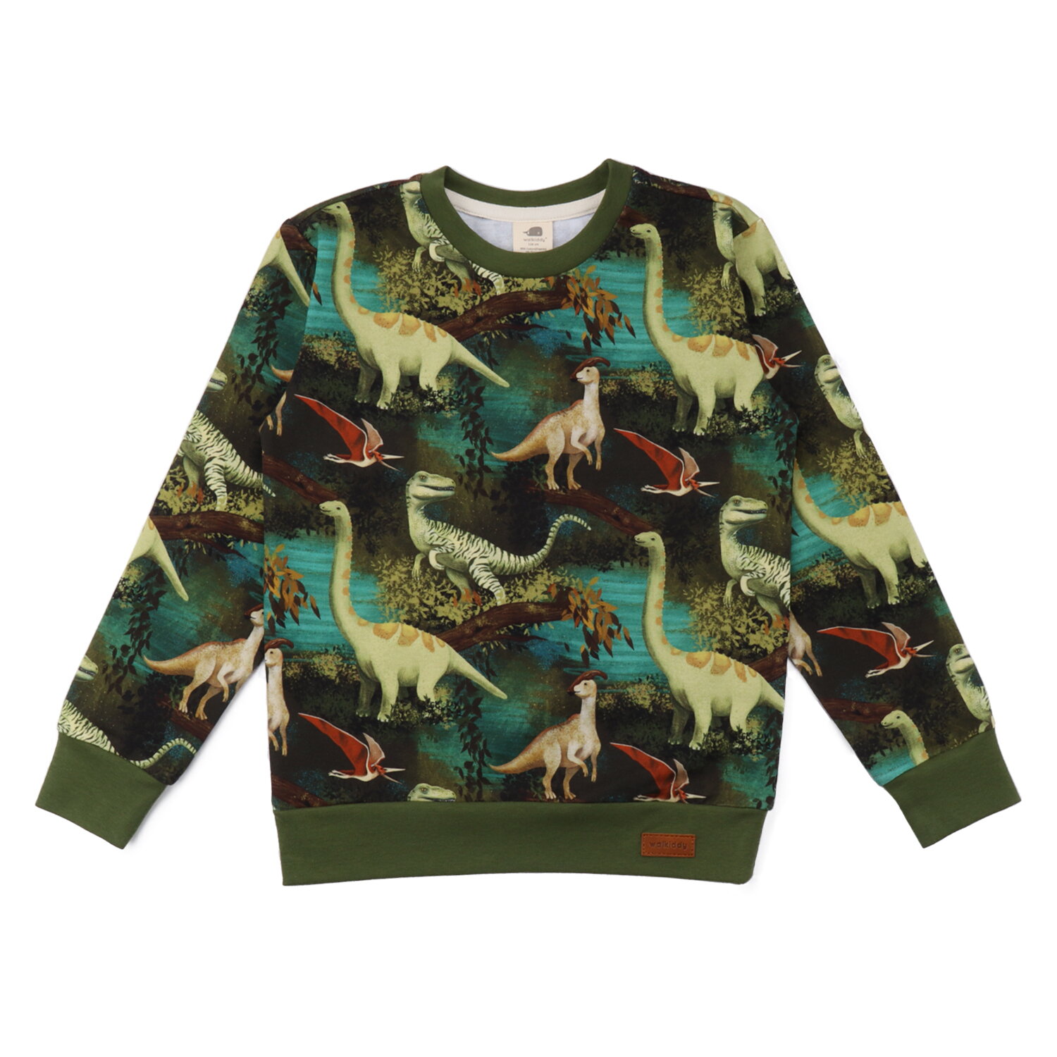 Bio Pullover Dinosaurier Dschungel von Walkiddy