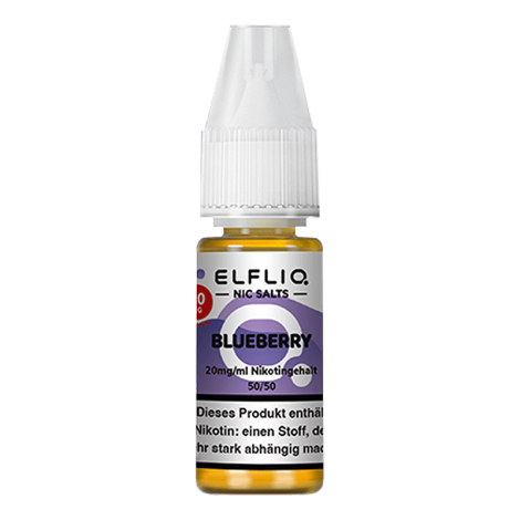 Entspannen Sie mit Geschmack ELF Bar Elfliq – Blueberry – 10 ml Nikotinsalz Benutzerfreundlich