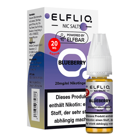 Entspannen Sie mit Geschmack ELF Bar Elfliq – Blueberry – 10 ml Nikotinsalz Benutzerfreundlich – Bild 3