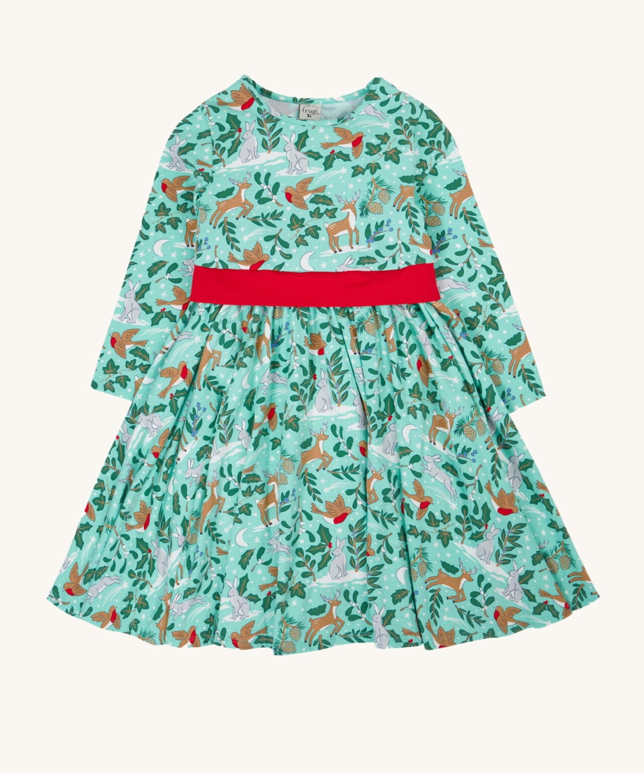 Party Skater Kleid, Festlicher Wald von Frugi