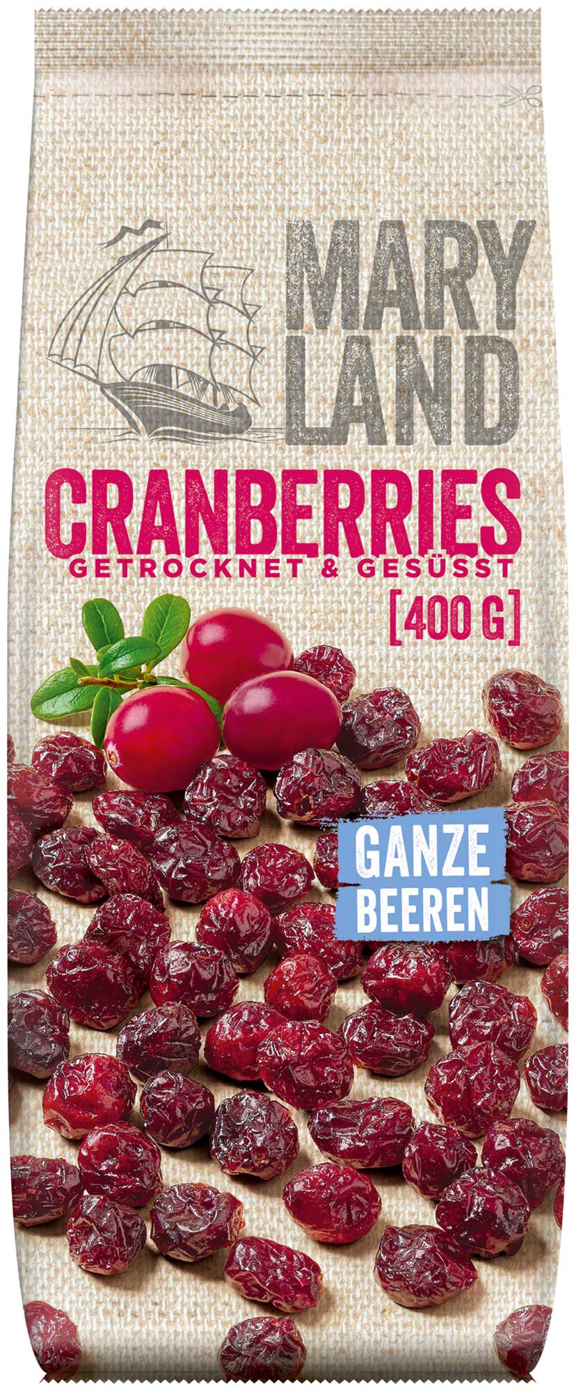 Maryland Cranberry ganze Beeren 400g