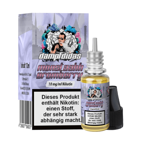 Gefrostete Zitronenschale Dampfdidas E-Liquid – Monstaahh Bromberry – 10 ml Nikotinsalz Exotisch