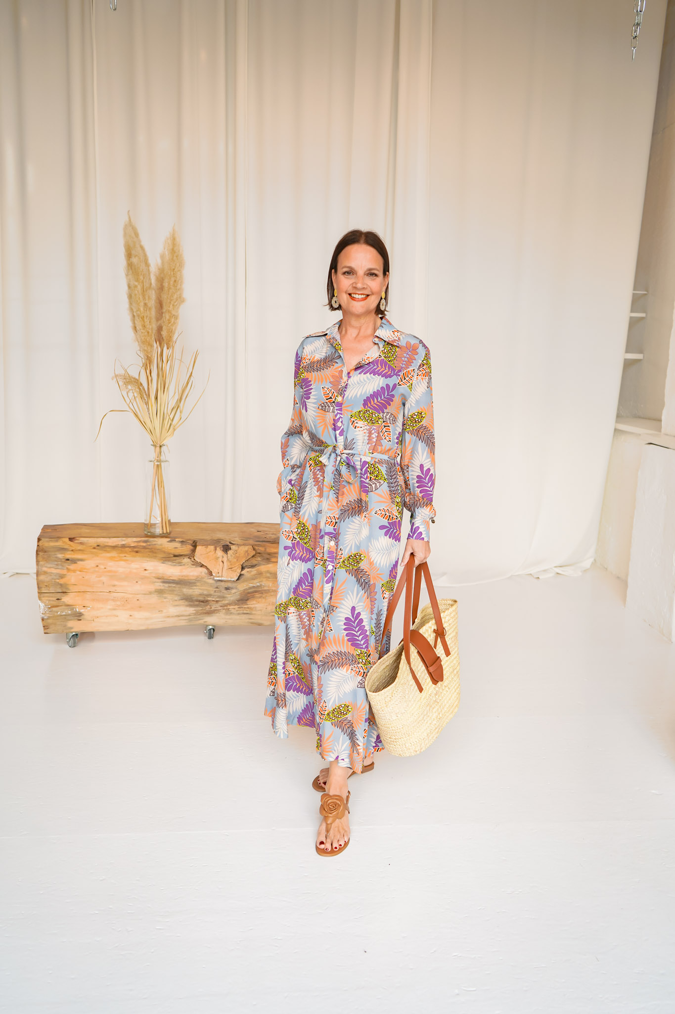 Joyce&Girls Maxi-Hemdblusenkleid “Hong Kong” Forrest-Sky – Bild 3