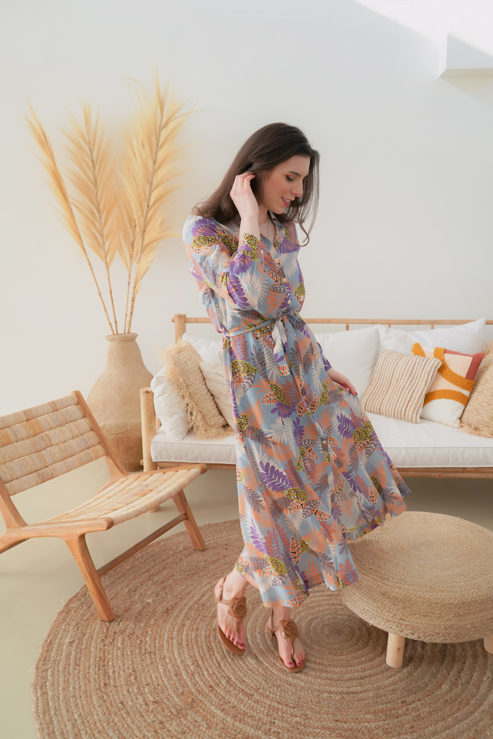 Joyce&Girls Maxi-Hemdblusenkleid “Hong Kong” Forrest-Sky – Bild 7