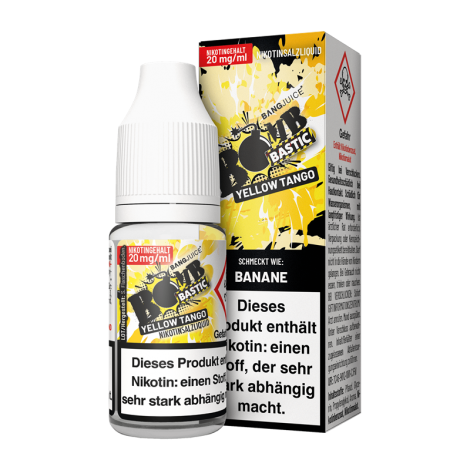 Genuss im Taschenformat Bang Juice – BOMBBASTIC – Yellow Tango – 10 ml Nikotinsalz Liquid Elegant – Bild 2