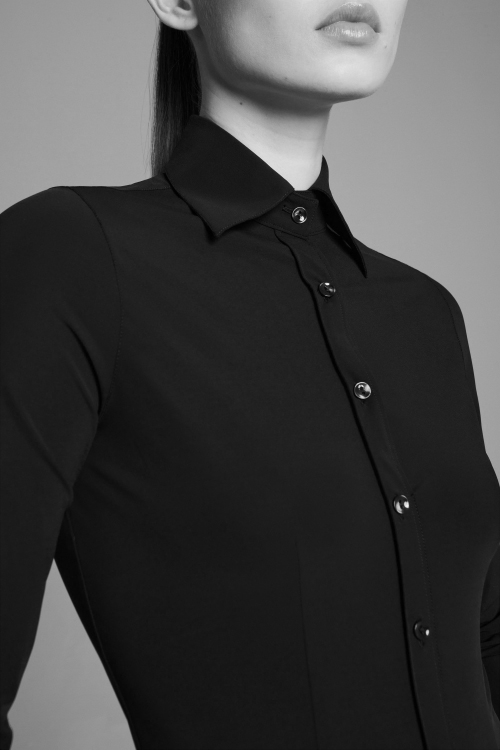 Japan TKY Bluse “Ayaka closed” Schwarz – Bild 2