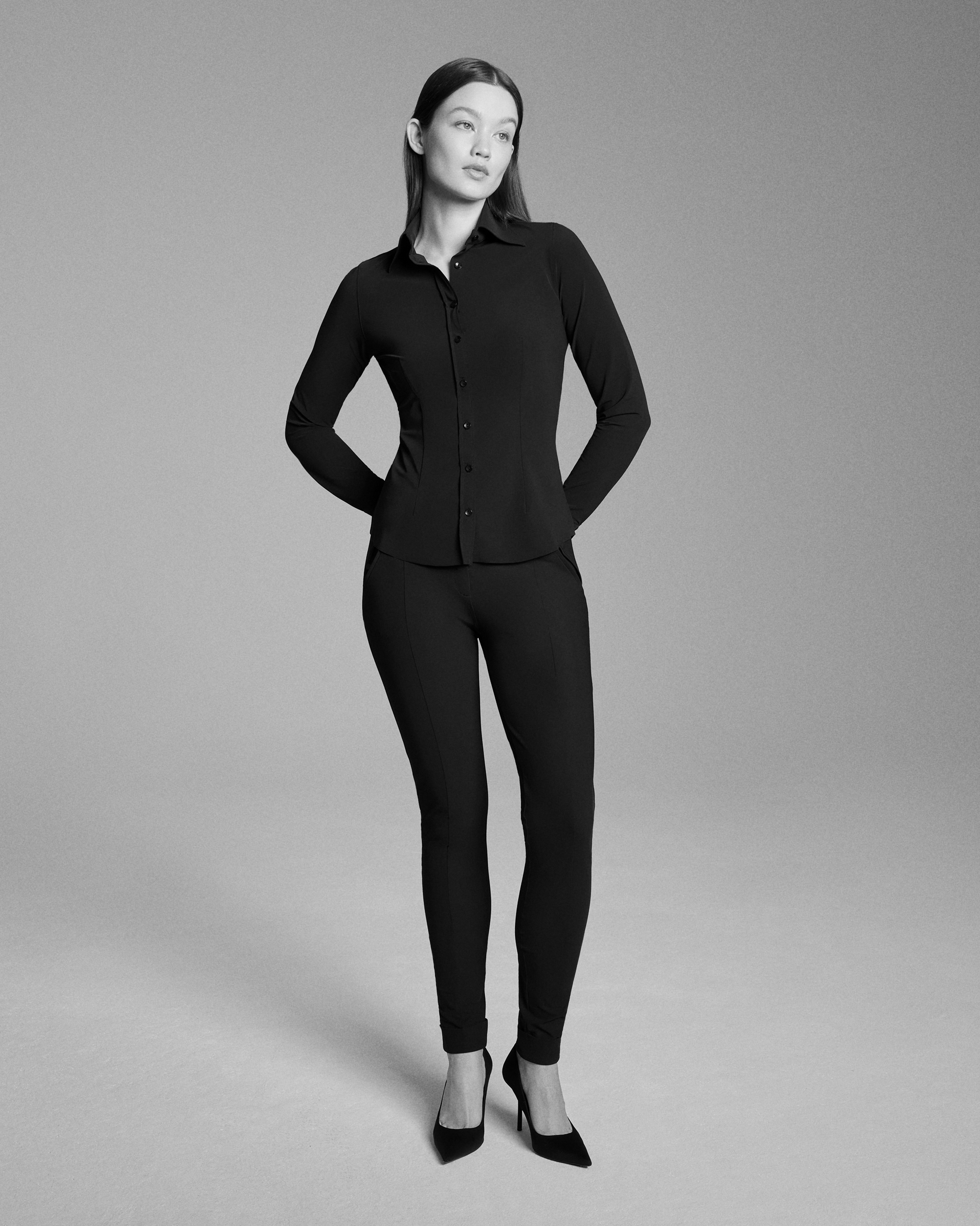 Japan TKY Bluse “Ayaka closed” Schwarz – Bild 4