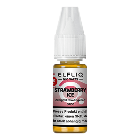 Liquid-Aromen ELF Bar Elfliq – Strawberry Ice – 10 ml Nikotinsalz Fruchtig