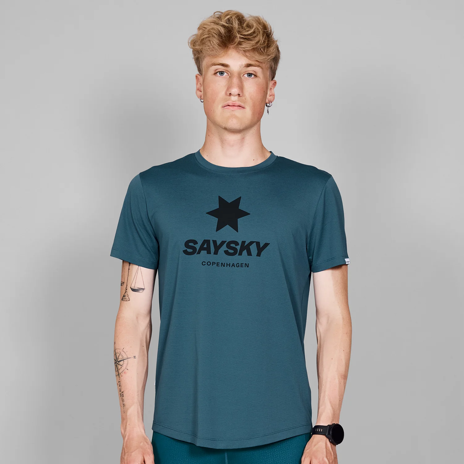 SAYSKY Logo Combat T-Shirt – Laufshirt Herren