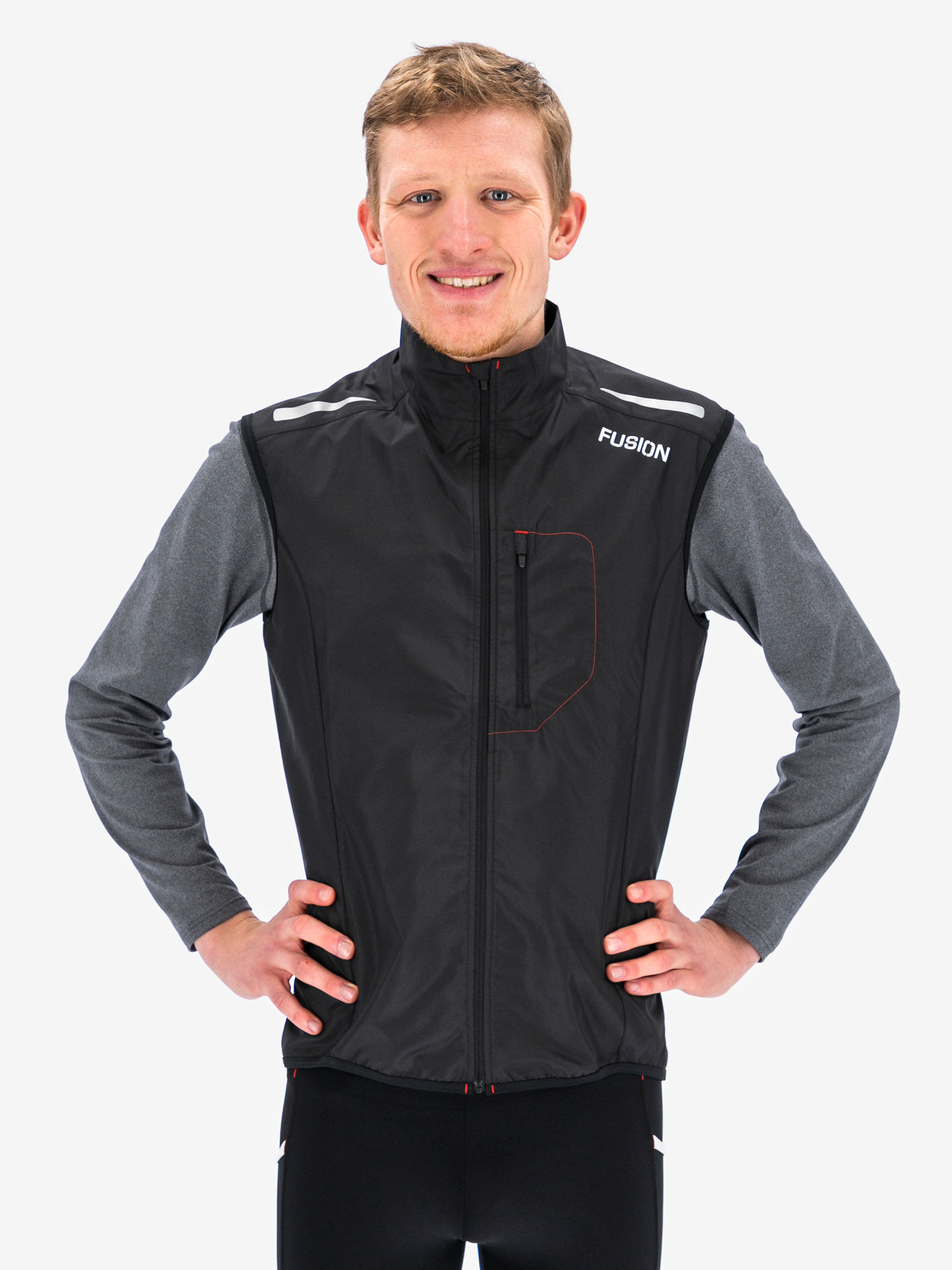 FUSION Mens S1 Run Vest – Laufweste Männer