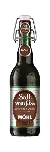 Möhl Saft vom Fass Trüb Alkoholfrei Bügel – 8 x 33 cl EW