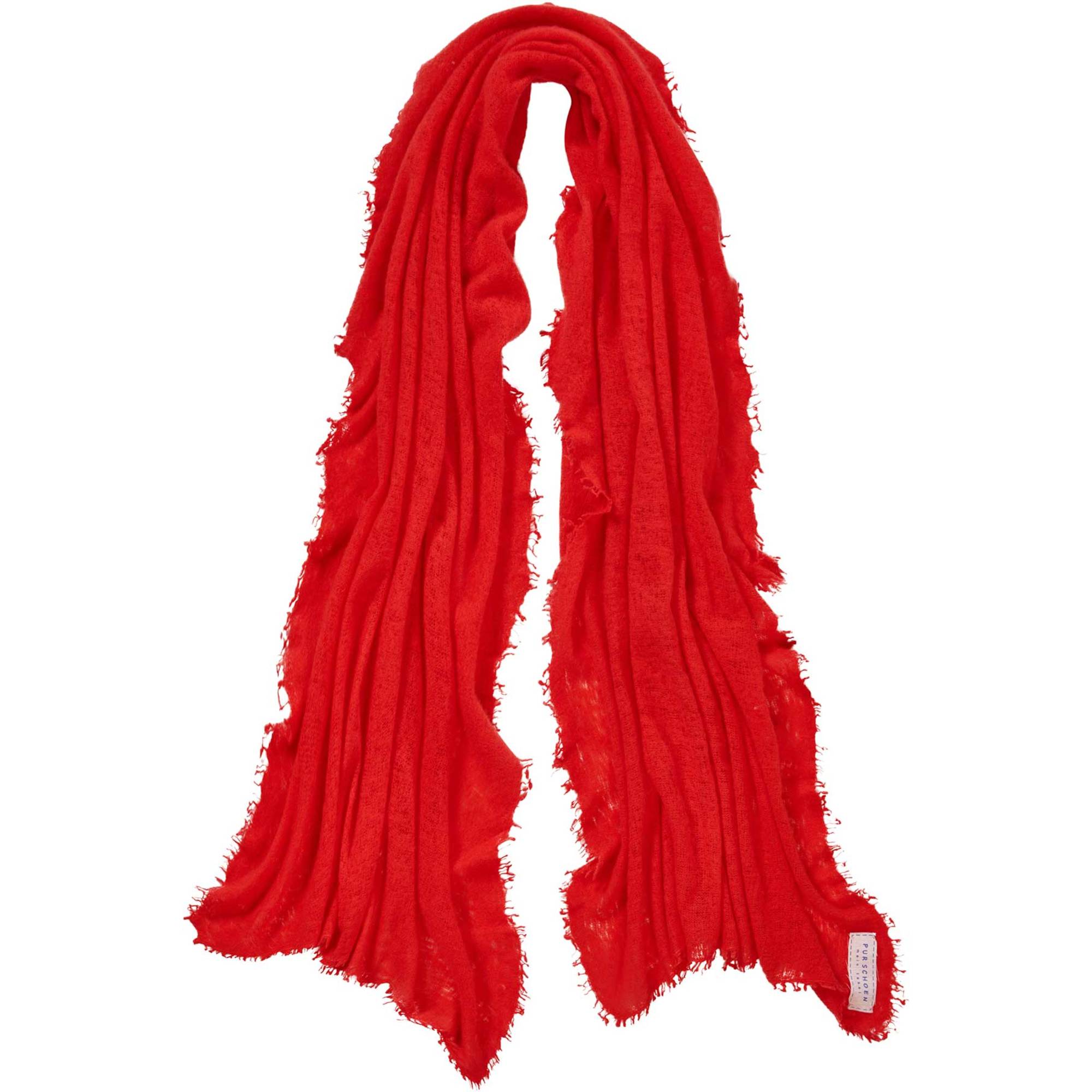 PUR SCHOEN Kaschmirschal gefilzt, chili red