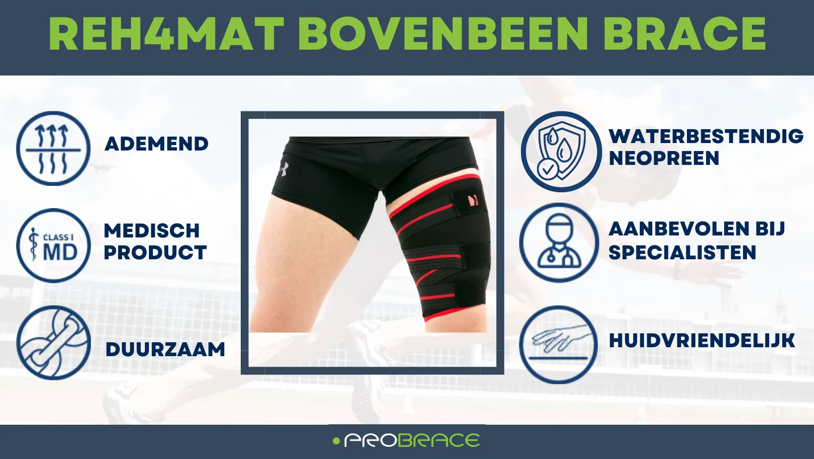 Reh4Mat Neopren verstellbare Oberschenkelstütze. Oberschenkelstütze – Bild 7