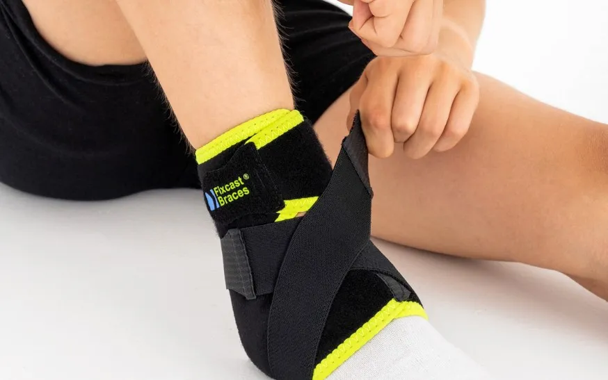 Reh4Mat Neopren-Knöchelbandage für Kinder, verstellbar, Figur 8 – Bild 5