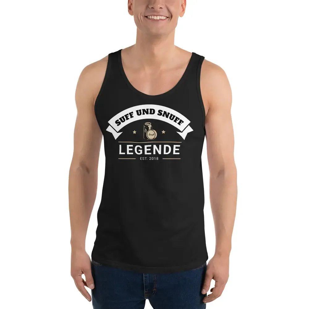 Unisex Tank Top – Suff und Snuff Legende – Schwarz – Bild 2