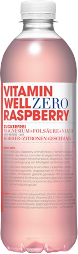 Vitamin Well Zero Raspberry – 12 x 50 cl PET