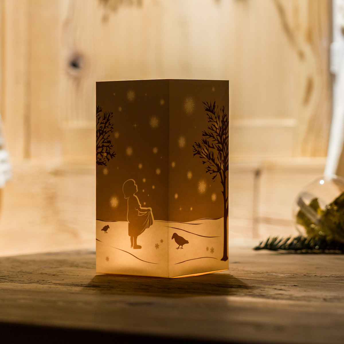 Designimdorf – 3 Windlichtschirme – ZAUBERLICHT – Wintermotive – Bild 6