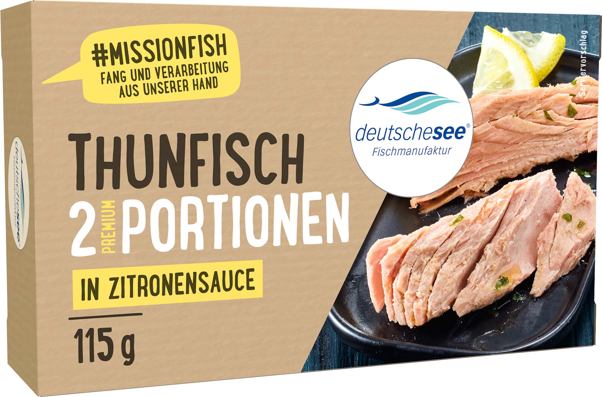 Deutsche See Thunfisch in Zitronensauce 115g