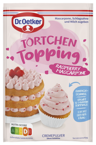 Dr.Oetker Törtchen Topping Raspberry Mascarpone 50g