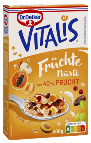 Dr.Oetker Vitalis Früchtemüsli 500g