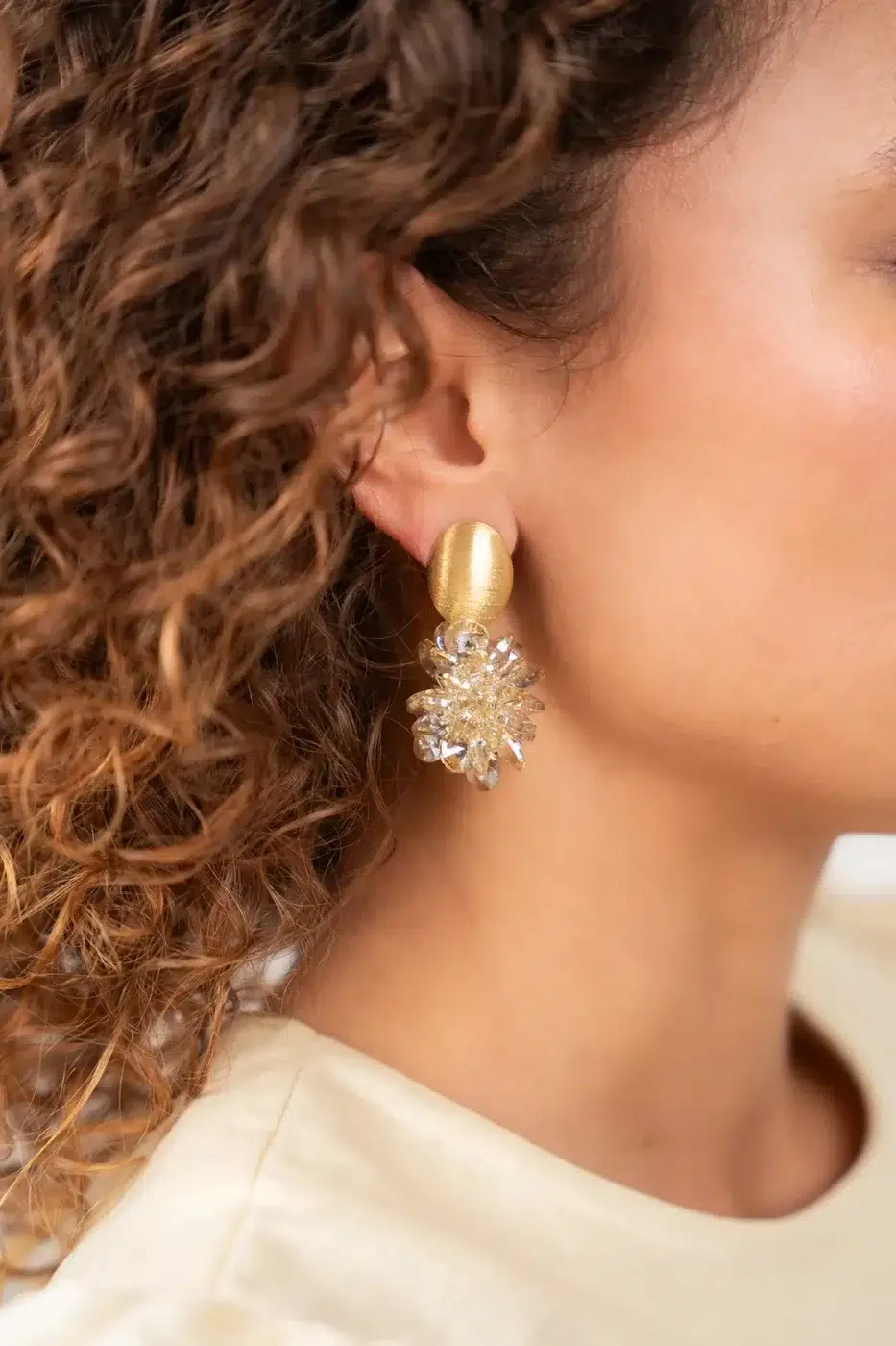 Lott Gioielli Ohrringe “Oval Crystal Sequins” – Bild 2