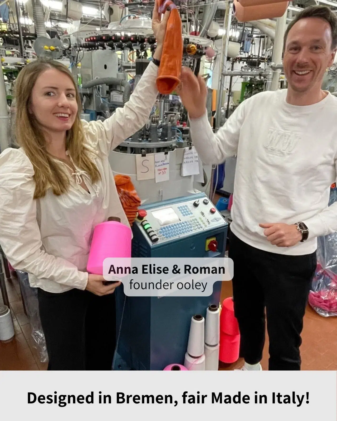 Ooley Socken “Streetmood Light White – NEON Pink” – Bild 4