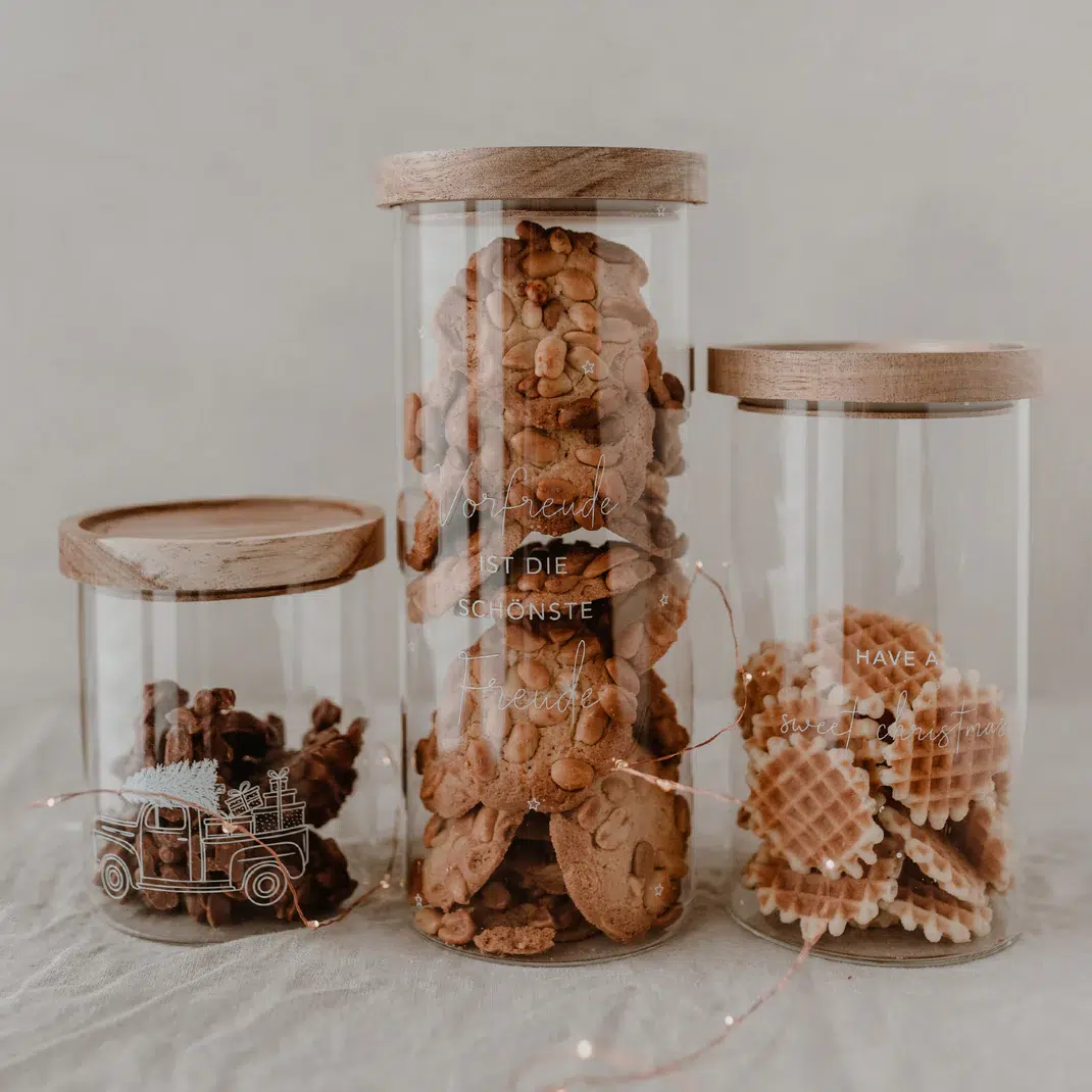 Eulenschnitt Vorratsglas “Vorfreude” – Bild 3