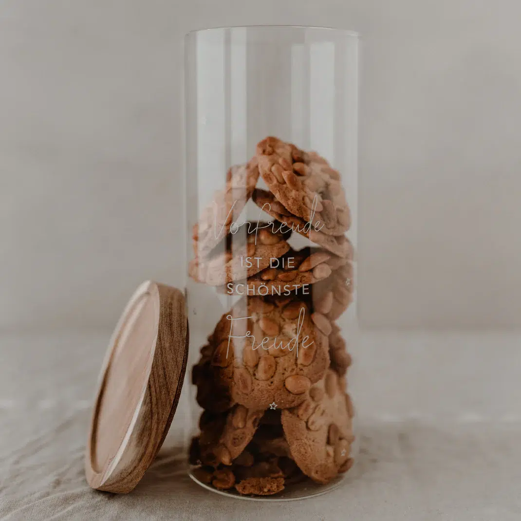 Eulenschnitt Vorratsglas “Vorfreude”