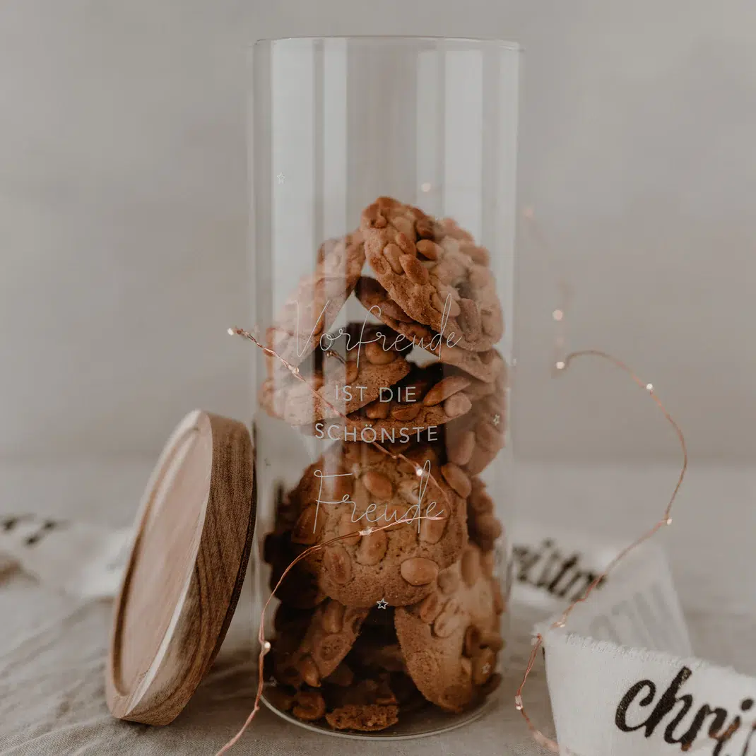 Eulenschnitt Vorratsglas “Vorfreude” – Bild 4