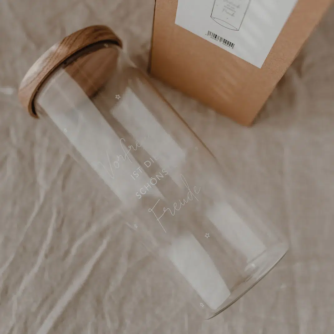 Eulenschnitt Vorratsglas “Vorfreude” – Bild 2
