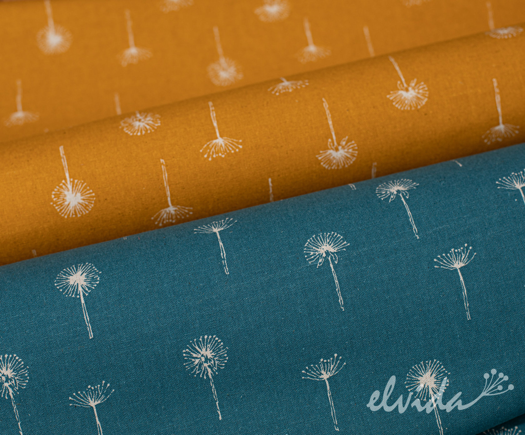 Baumwollstoff/Leinenstoff Pusteblume – Bild 4