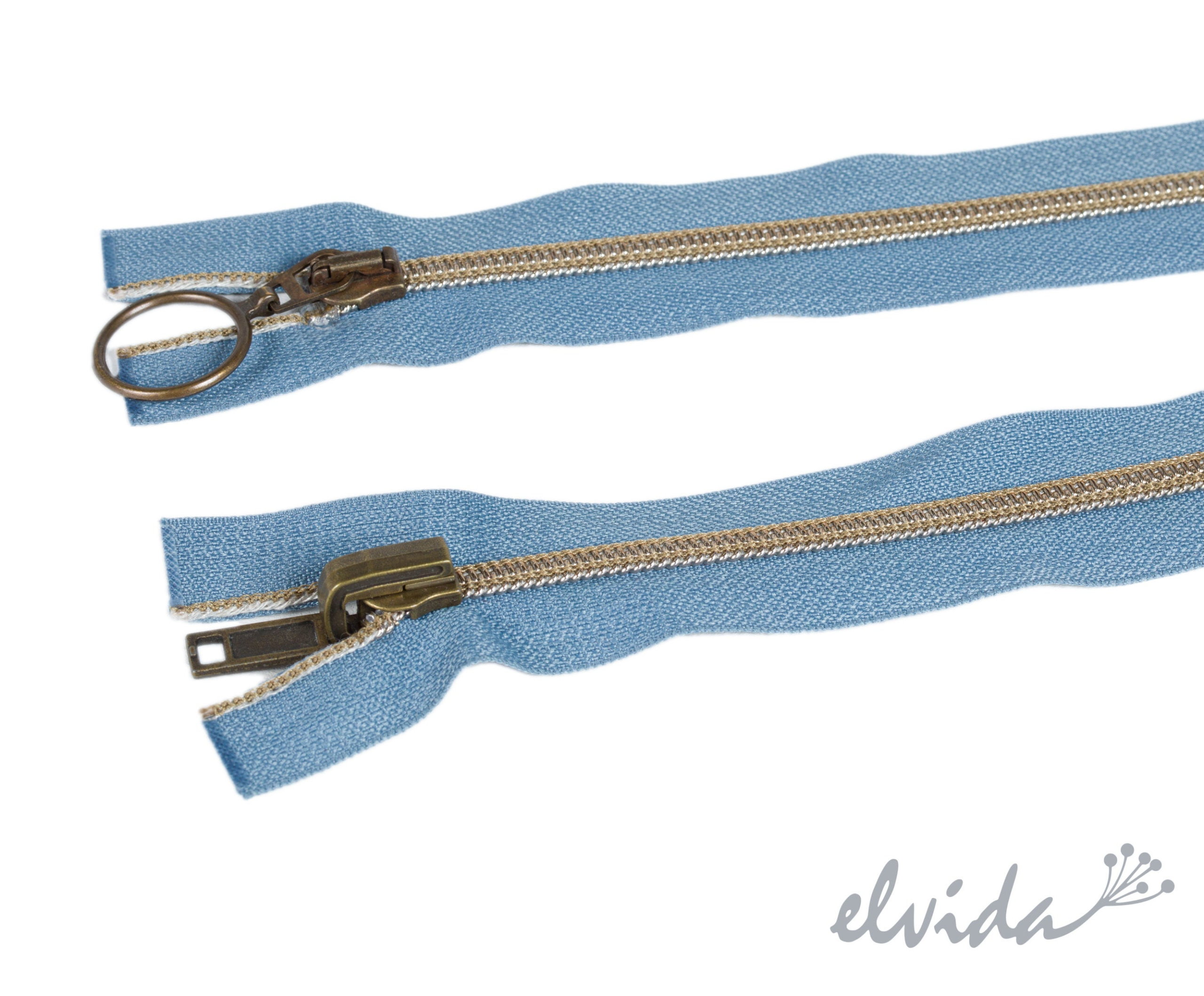 Ringreißverschluss & Wendereißverschluss teilbar 54cm – Bild 3