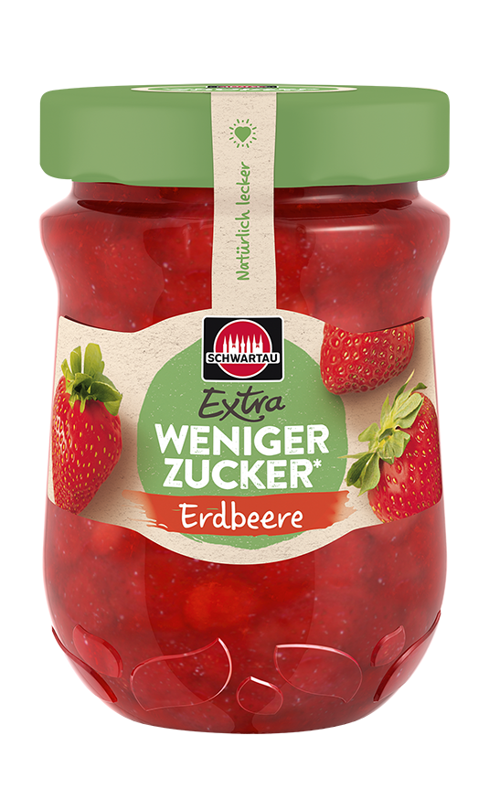 Schwartau weniger Zucker Erdbeere 300g