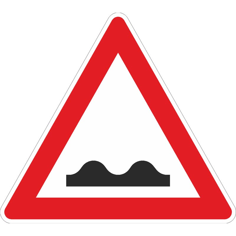 Verkehrszeichen 112 Unebene Fahrbahn