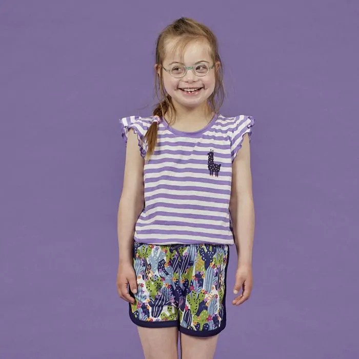 Mädchen Sweatshorts Großer Kaktus, MARLEN von Sense Organics – Bild 2